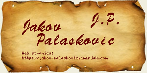 Jakov Palasković vizit kartica